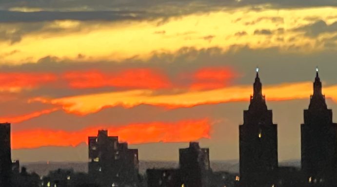 sunset from my apartment